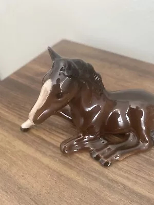 Buy Beswick Foal Lying Down  915 In Brown Gloss Vintage Horse. • 2.99£