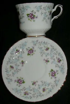 Buy Vintage Royal Stafford English Bone China Tea Cup & Saucer, Enchanting Pattern • 9.31£