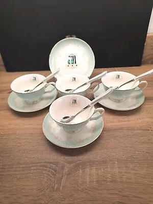 Buy Royal Classic Jusalpha Designed By England China Teacups Saucers Spoons X4 • 20£