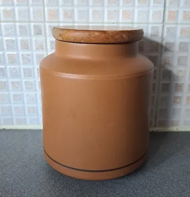 Buy Vintage 1980 Hornsea Cumbria Large Brown Storage Lidded Ceramic Pot • 18£