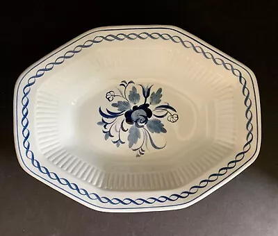 Buy ADAMS  BALTIC BLUE  White  9 1/2  OVAL Vegetable Serving Bowl NICE! • 13.97£