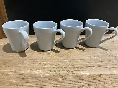 Buy Laura Ashley  Set Of 4 Cooks Kitchen Stoneware Blue Espresso Mugs  • 8£