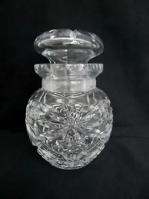 Buy Vintage Lead Crystal Cut Glass Pickle Or Storage Jar With Mushroom Stopper • 11.25£