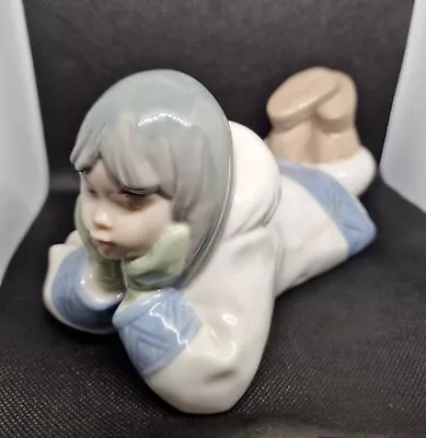 Buy Nao By Lladro Dreaming On Ice Eskimo Inuit Girl Figurine • 59.99£