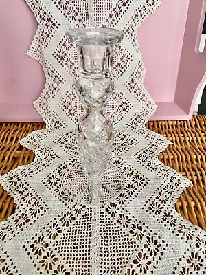 Buy Good Quality Heavy Crystal Cut Glass Candlestick • 5.99£