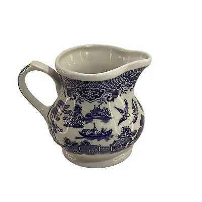 Buy Churchill  England Blue Willow Creamer Pitcher Ceramic • 27.95£