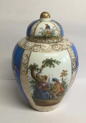 Buy Antique Urn/Ginger Jar Dresden AR Monogram Helena Wolfsohn • 75£