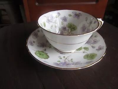 Buy Tuscan Fine English Bone China Tea Cup & Saucer Violet Flower Floral Teacup • 16.22£