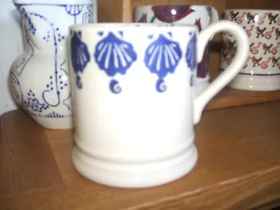 Buy Emma Bridgewater  First  ½ Pint Mug  Unused Blue Shell Sponge Ware Free Post • 25£