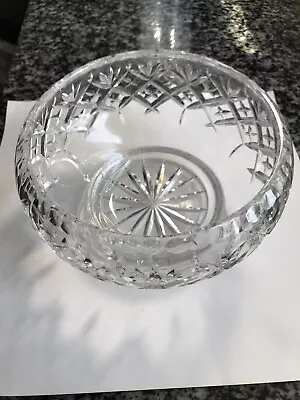 Buy Edinburgh Crystal  Diamond” Cut Glass Fruit And Salad Bowl- Signed-4” Tall Vgc • 32£