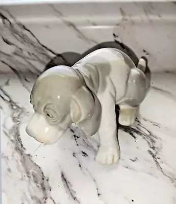 Buy Lladro? Sad Beagle Puppy Dog Gray White Figurine • 15.83£