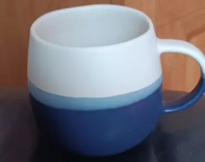 Buy John Lewis Stoneware Croft Coffee Tea Mug Wobbly Blue White Cup  • 8.99£