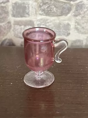 Buy Dolls House 1/12 Scale Miniature Cranberry Glass Drinking Glass • 7£