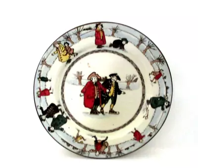 Buy Rare Royal Doulton Seriesware Antique Side Plate - Skating D2789 - Perfect !! • 75£