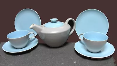 Buy Poole Pottery Twintone Tea Set For Two Vgc No Chips Or Dinks  • 15.99£