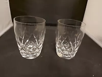 Buy Stuart Crystal  Regent  Cut~ Barrel Water Whisky Tumbler /Glasses X 2 Signed(4 ) • 19.99£