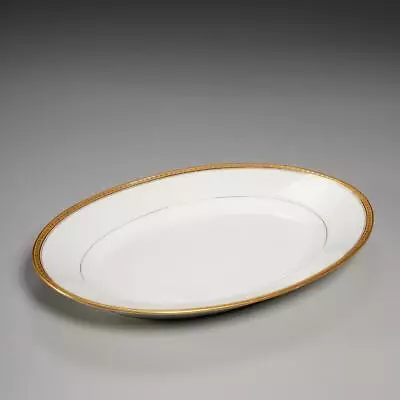 Buy Vtg Limoges Chateau France China Oval Serving Platter Plate W/ Gold Rim, 13.25  • 65.24£