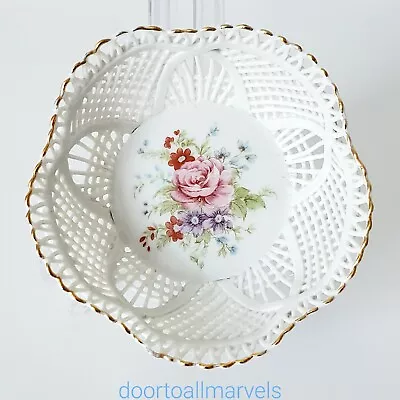 Buy VTG Braided Porcelain Bowls Trinket Dish Handmade In Transylvania (Pick 2) • 14.89£