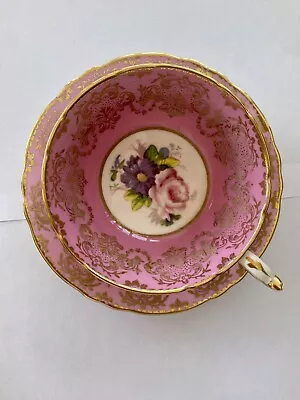 Buy Paragon Vintage Antique Fine Bone China Cup And Saucer Set- Pink Floral • 40£