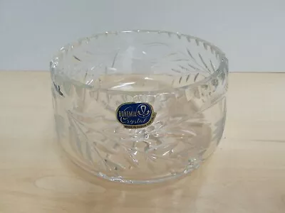 Buy Bohemia Crystal Glass Fruit Bowl Made In Czech Republic 18cm Diameter 9.5cm Tall • 10£