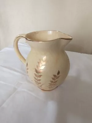 Buy Vintage Cream & Gold Pattern Arthur Wood Pottery Decorative Jug - Good Condition • 10£