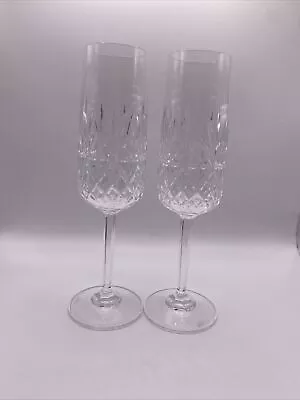 Buy 2 X Edinburgh Crystal “BERKELEY” Champagne Glass / Flute – 21.8cms (8-1/2″) Tall • 25£