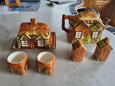 Buy Vintage Price Cottage Ware Teapot, Egg Cups, Pepper Pot & Mustard Pot. • 10£