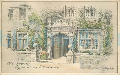 Buy Broadway Old Doorway Lyson Arms Hills Crown Pottery & Art Shop Local Publisher • 6£
