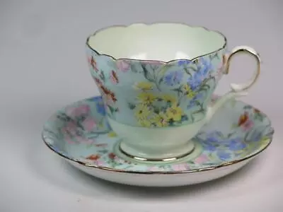 Buy VINTAGE SHELLEY Bone China Cup And Saucer MELODY 1950s Cambridge Shape • 23.99£