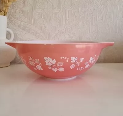 Buy Vintage Pyrex Large Cinderella Mixing Bowl Pink Gooseberry 26cm • 19.99£