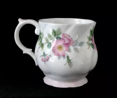 Buy Crownford Queen’s Fine Bone China Cup - Wild Pink Rose • 4.99£
