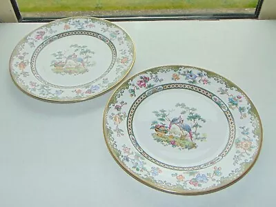 Buy Spode Fine Bone China 2 X Dinner Plates 27cm Elysee Pattern Y8380-J C1970s • 15£