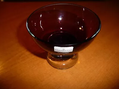 Buy Vintage Dartington Crystal - Handmade Nut Trinket Dish Or Bowl - Smoked Glass UC • 5£