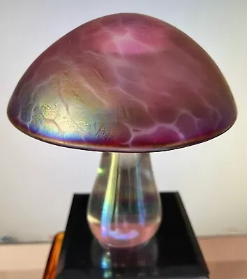 Buy Vintage LARGE HERON GLASS MUSHROOM • 38£