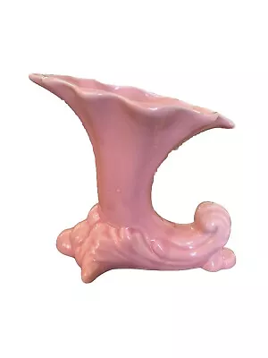 Buy Vintage McCoy Pottery Pink Cornucopia Ceramic Planter MCM • 13.05£
