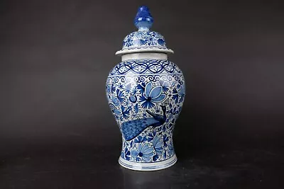 Buy Large Dutch Delft Ware Makkum Blue And White Chinoiserie Vase 42cm / 16,8 Inch • 504.80£