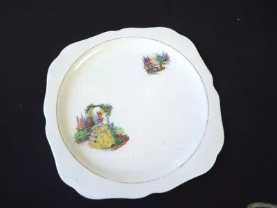 Buy Vintage Lord Nelson Ware  Cake Plate Platter Crinoline Lady • 10.38£