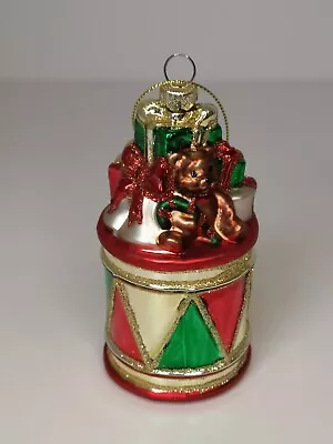 Buy Vintage Glass Bauble Christmas Tree Decoration Nutcracker Drum Bells Teddybear • 7.90£