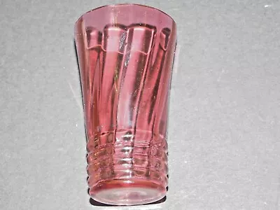 Buy Cranberry Glass Beaker Vase • 14.99£