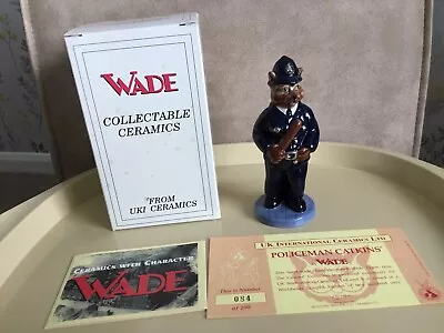 Buy WADE  POLICEMAN CATKIN  Limited Edition 200 With Certificate And Box. Rare Item • 35£