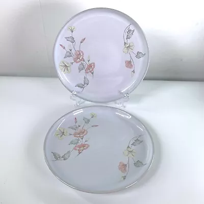 Buy Denby Melody Salad Dessert Plate X 2 Pair 8in 21cm Fine Stoneware Floral Medium  • 9.99£