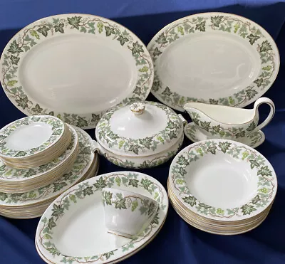 Buy Wedgwood Santa Clara Plates Bowls Tureens W4114 Green Vine Leaves Choice Of • 15£