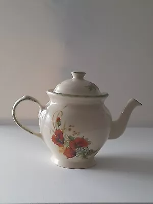 Buy Kernewek Cornish Pottery Poppies And Forget Me Nots Large Tea Pot. Never Been... • 5£