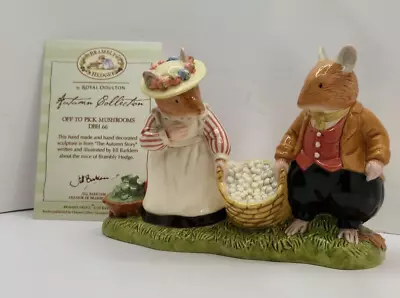 Buy Royal Doulton, Handmade And Painted Brambly Hedge, Off To Pick Mushrooms, VGC • 44£
