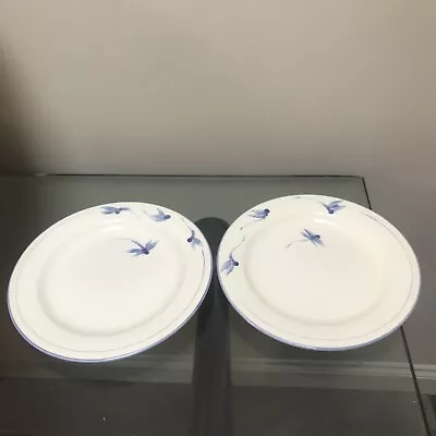 Buy Poole Pottery Dragonfly  Blue DINNER PLATES X 2.  27cm Dia • 25£