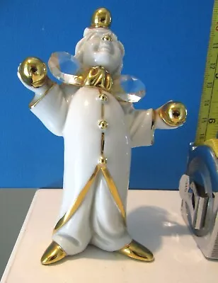 Buy LIMOGES Figurine With Swarovski Crystals: Clown With Orbs. Excellent Condition. • 21.50£