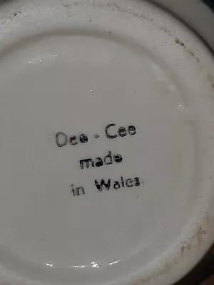 Buy DEE CEE DC Dragon Pottery Green White DESMOND COOPER Stoneware Studio Vase WALES • 6.95£