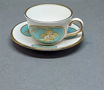 Buy Vintage Spode Miniature Fine Bone China Cup And Saucer Cherubs Motif • 16£