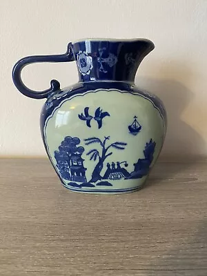 Buy Blue & White Ironstone Jug - Vintage - Oriental Design • 30£