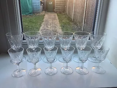 Buy Mid Century Modern French Elysee Set Of 12 Wine/Port/Sherry/Liqueur Glasses • 12.99£
